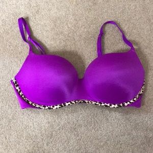 Purple with cheetah Victoria secret ,feels soft